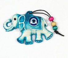 Polyester Mini Elephant Ornament (9x7cm)