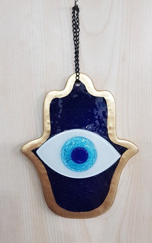 Glass Evil Eyes Wall Ornament