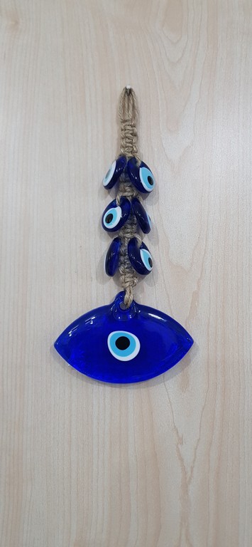 Evil Eye Macrome Ornament <br/>11x22cm