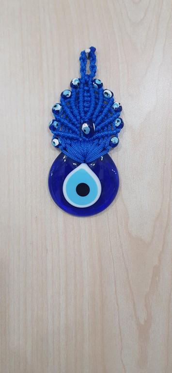 Evil Eye Macrome Ornament <br/>5,5x14cm