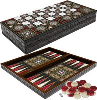 Wooden Backgammon Set<br/>5 sizes available