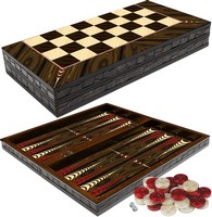 Wooden Backgammon Set<br/>3 sizes available