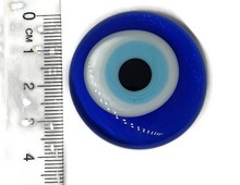 Traditional Evil Eye 4cm <br/>(plain-nohole)