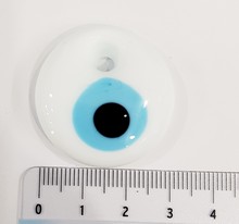 Evil Eye 3cm (White)