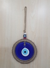 Evil Eye Macrome Ornament <br/>32x15cm