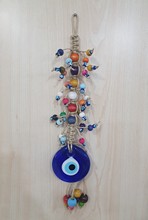 Evil Eye Macrome Ornament <br/>36x7cm