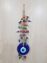 Evil Eye Macrome Ornament <br/>37x9cm