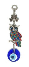 Metal Ornament (OWL with enamel)<br/>20x5cm