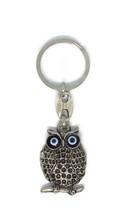 Metal Keychain Owl<br/>10x3cm