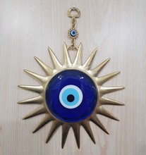 Glass Evil Eyes Wall Ornament<br/>22x17cm