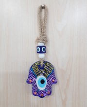 Glass Eye Ornament with Hand Painting<br/>20x7cm