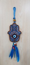 WOODEN COLORFUL WALL ORNAMENT<BR/>(36*10cm)